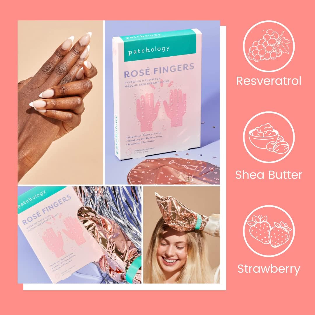 Patchology Rose Fingers Renewing Hand Mask lifestyle application