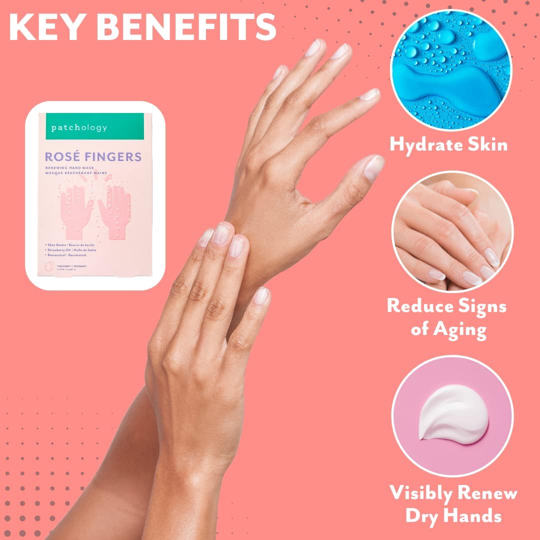 Patchology hand mask sachet back with instructions