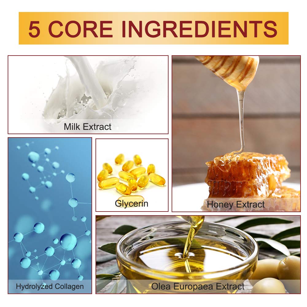 Close up of Zixaok honey treatment hand mask gloves for spa care
