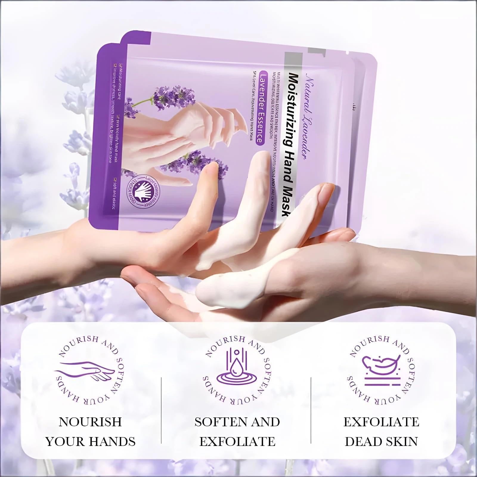 Close up of moisturizing serum texture inside hand mask