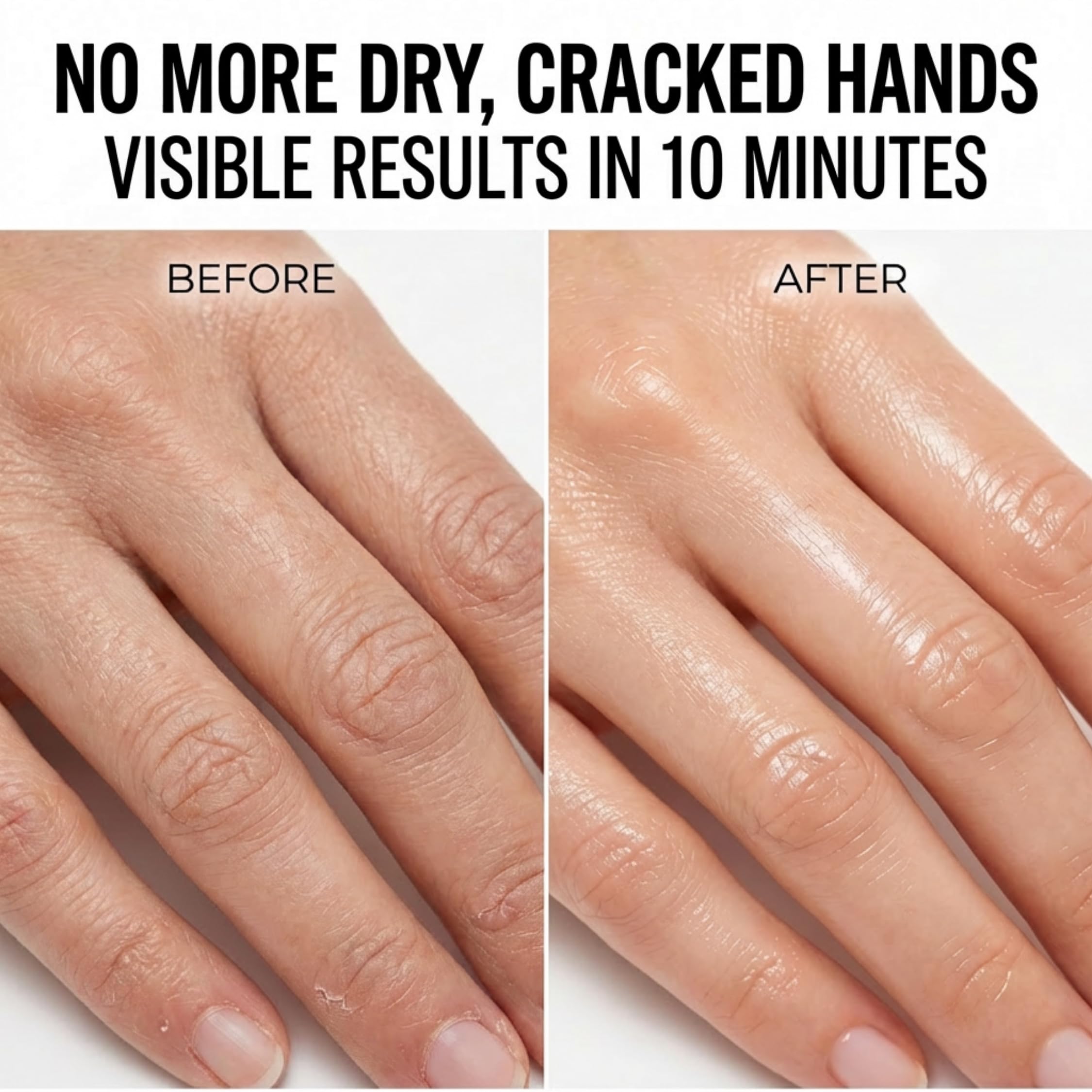 Woman wearing Wonder Family moisturizing hand mask gloves for spa treatment