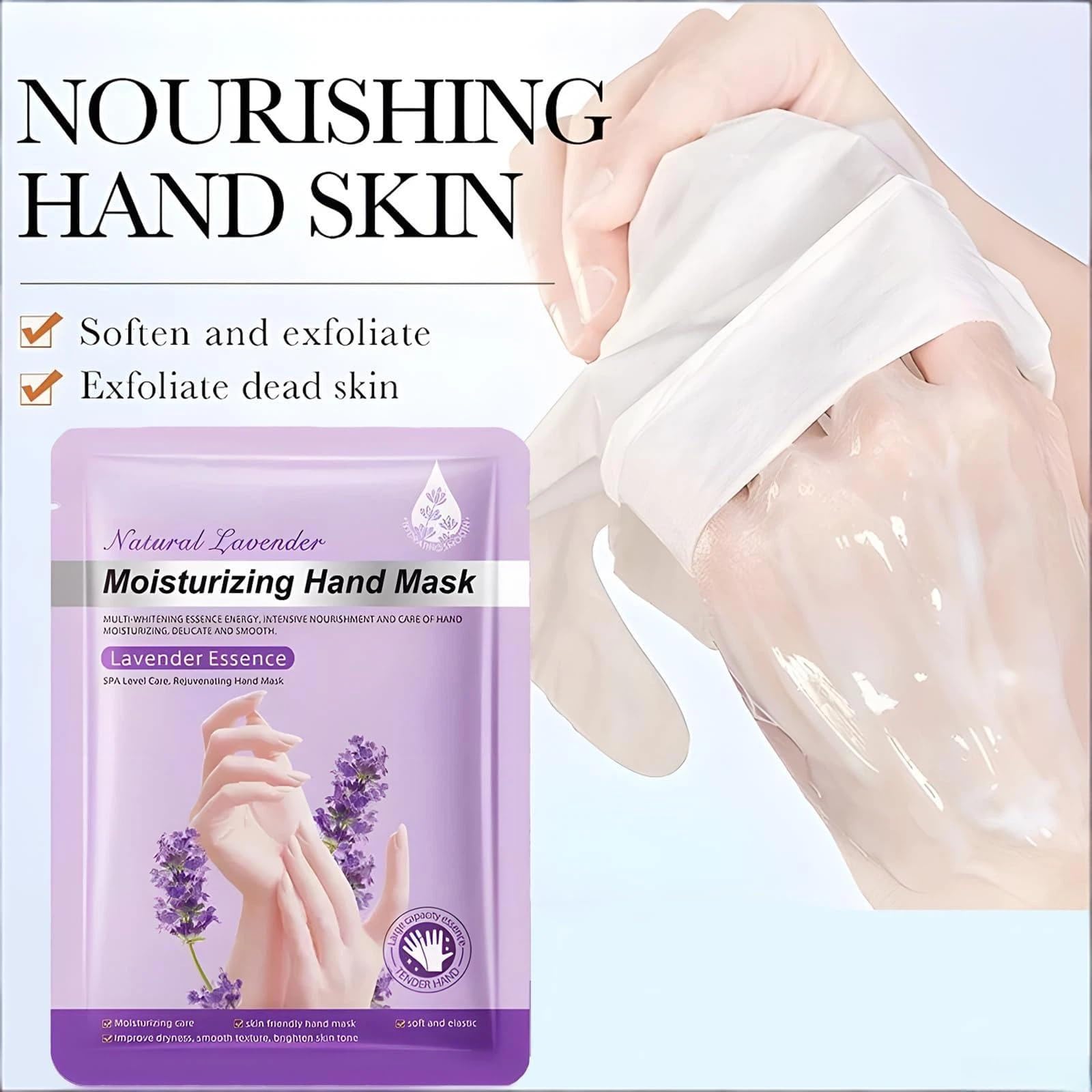 Detailed ingredient list on Chicwe hand mask packaging