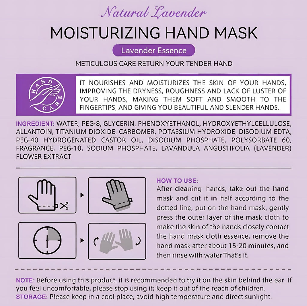 Before and after comparison using Chicwe hydrating hand treatment