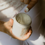 Ingredients list on the back of the Paume hydration mask jar