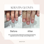 Bodipure keratin gloves showing nail strengthening benefits