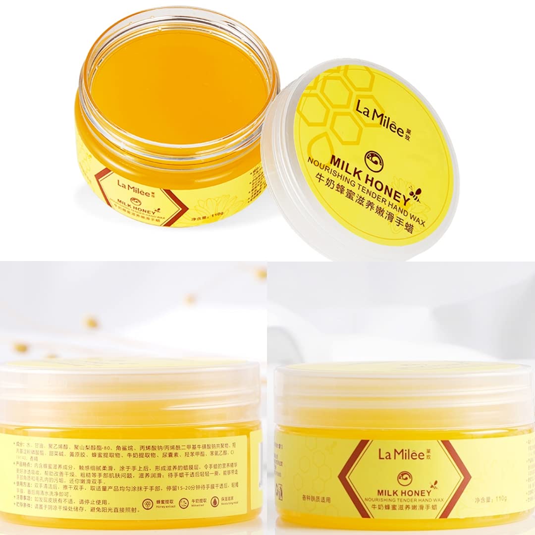 La Milee hand wax mask applied on hands