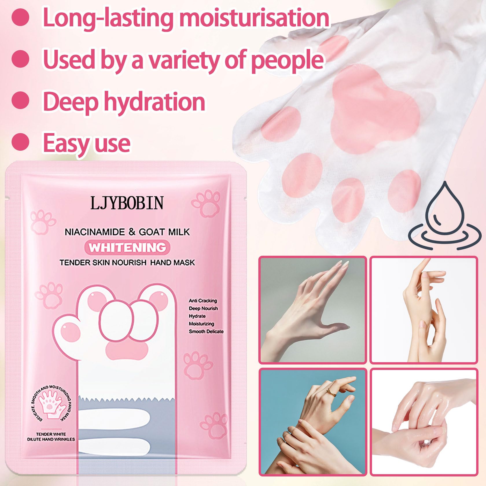 LJYBoBin skincare mask for dry cracked hands