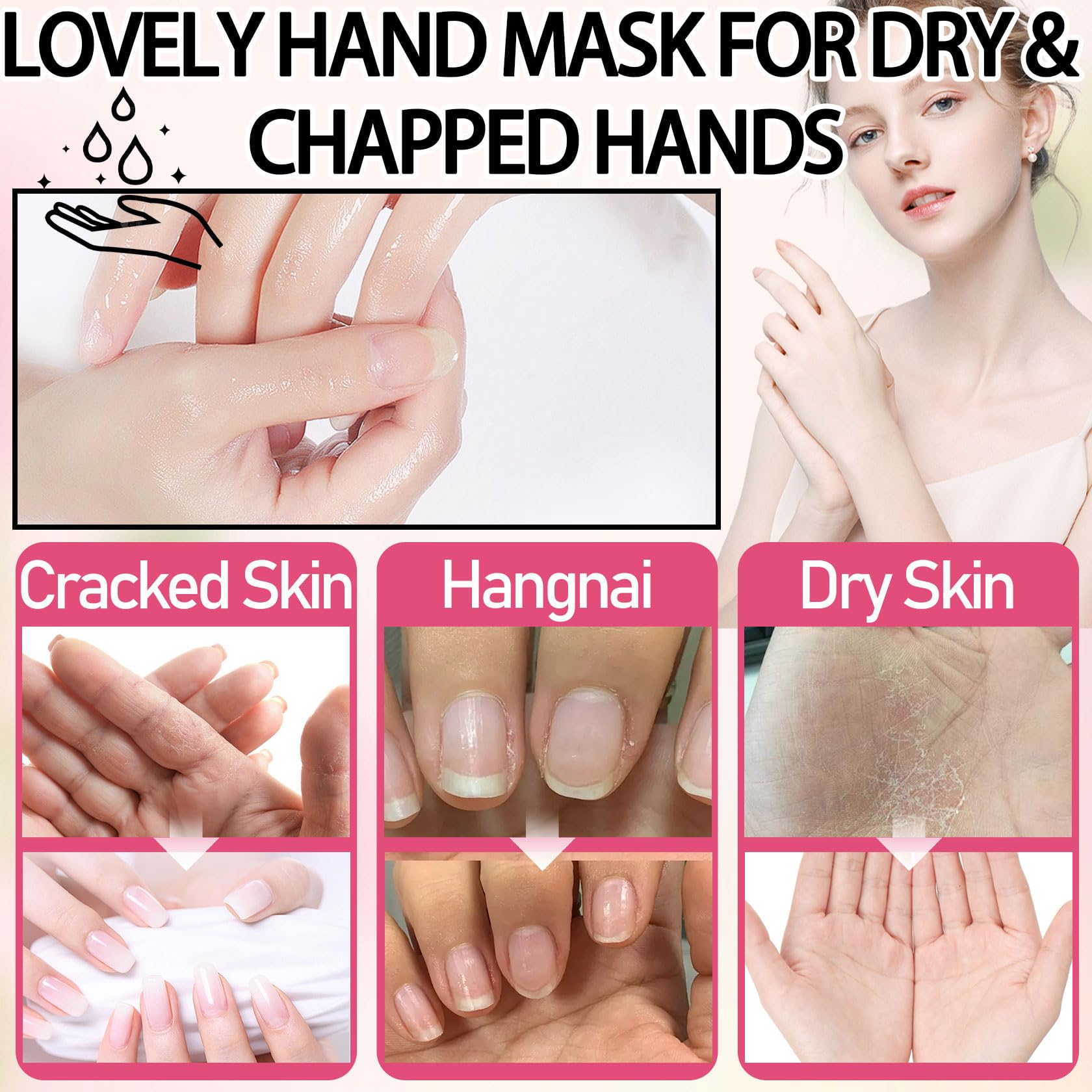 Close up of goat milk and niacinamide hand mask