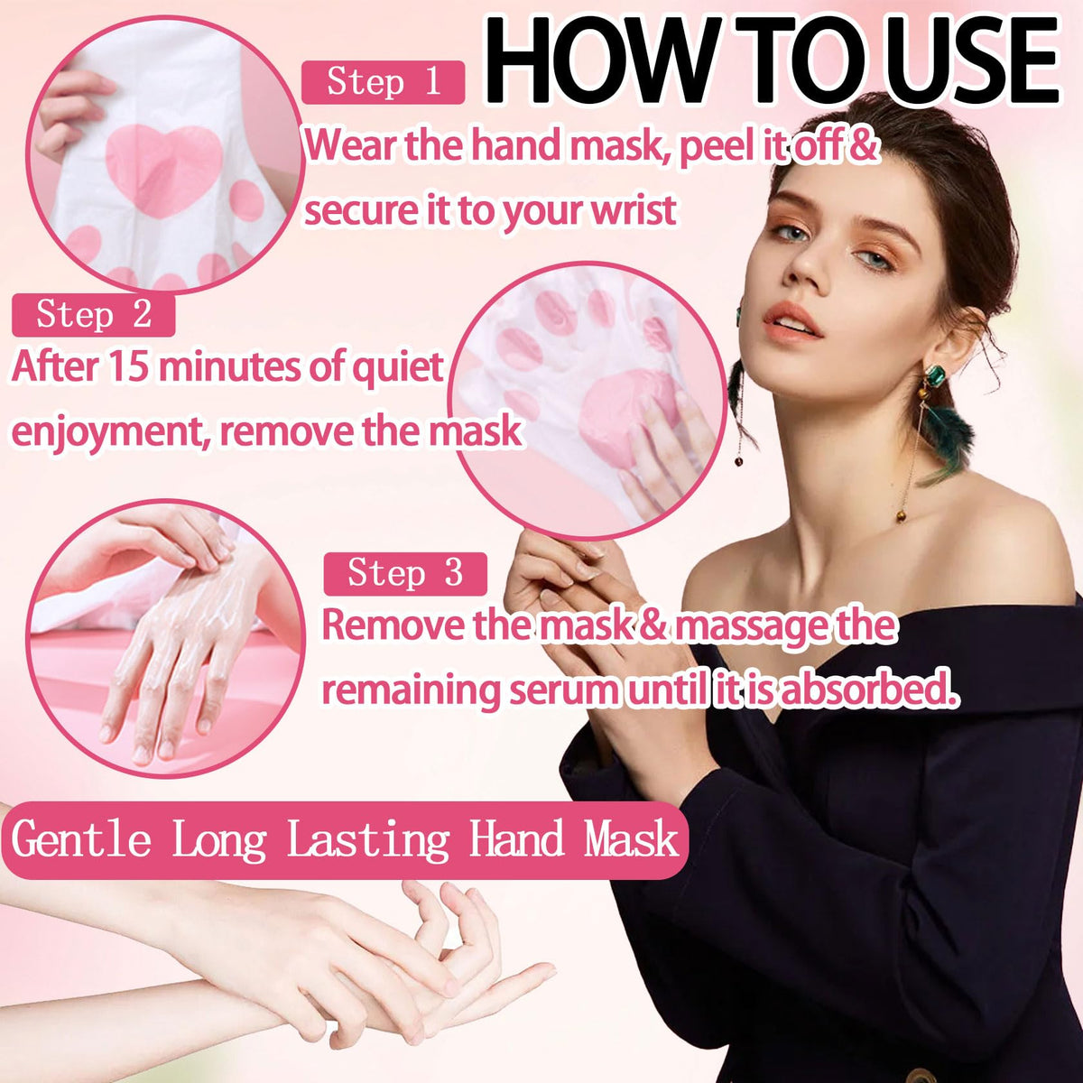Comparison of dry skin versus hydrated skin after using LJYBoBin masks