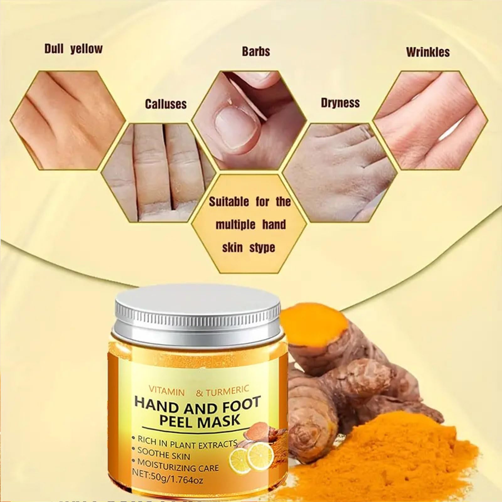 Applying Gcdat peel mask to dry feet