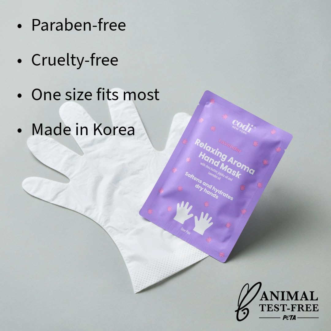 Natural ingredients graphic for Codi New York lavender hand mask