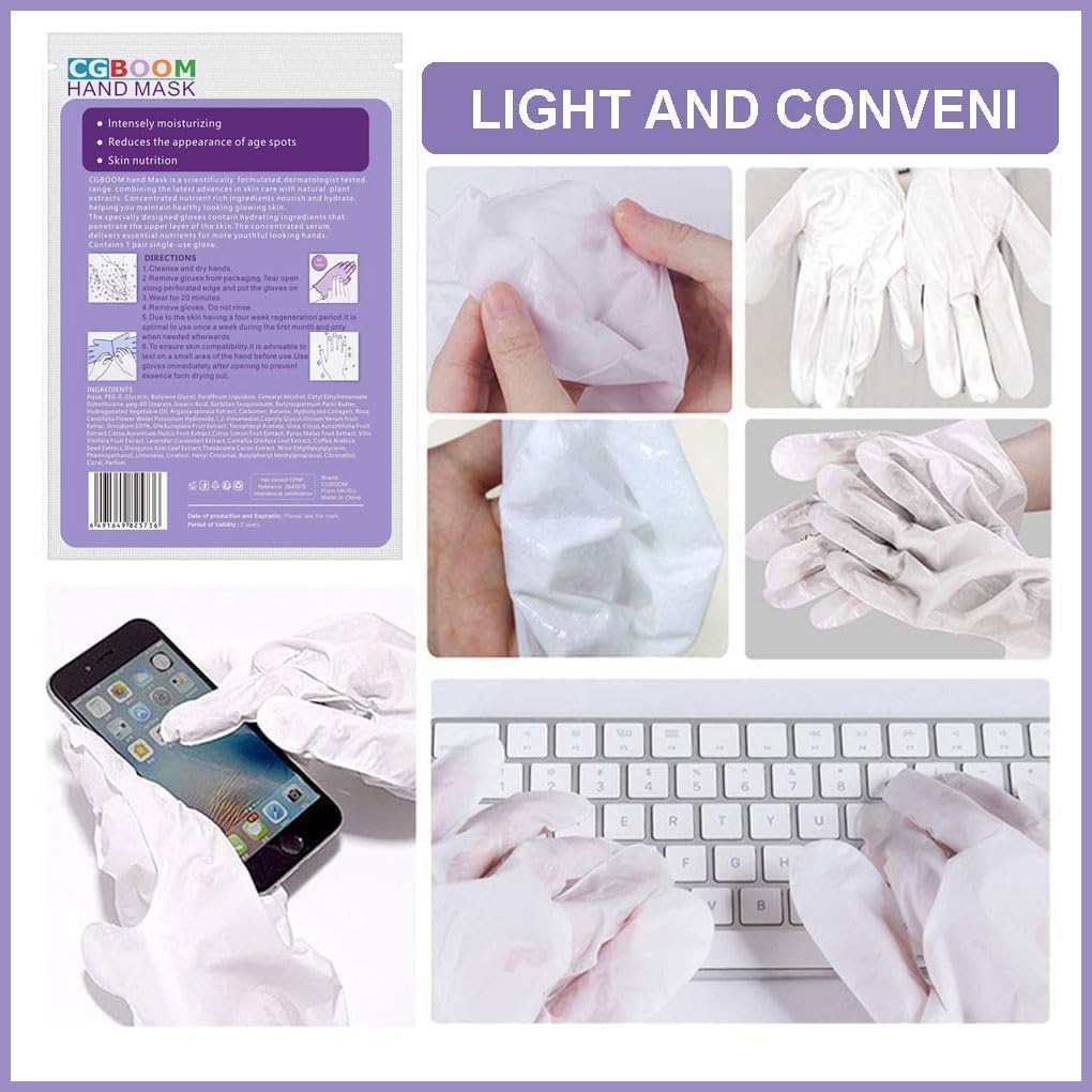 Spa quality hand repair results using CGBOOM moisturizing gloves