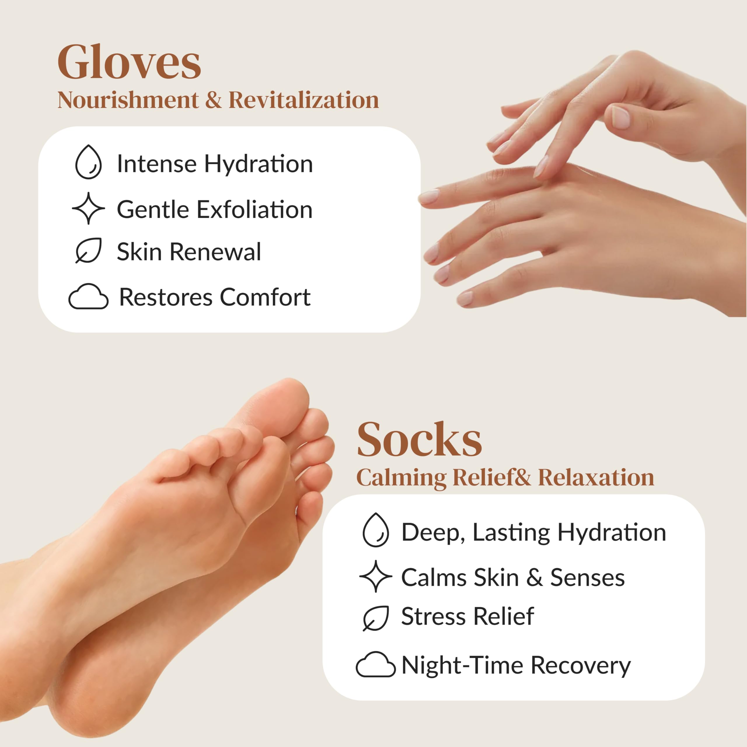 Epielle moisturizing socks for cracked feet relief