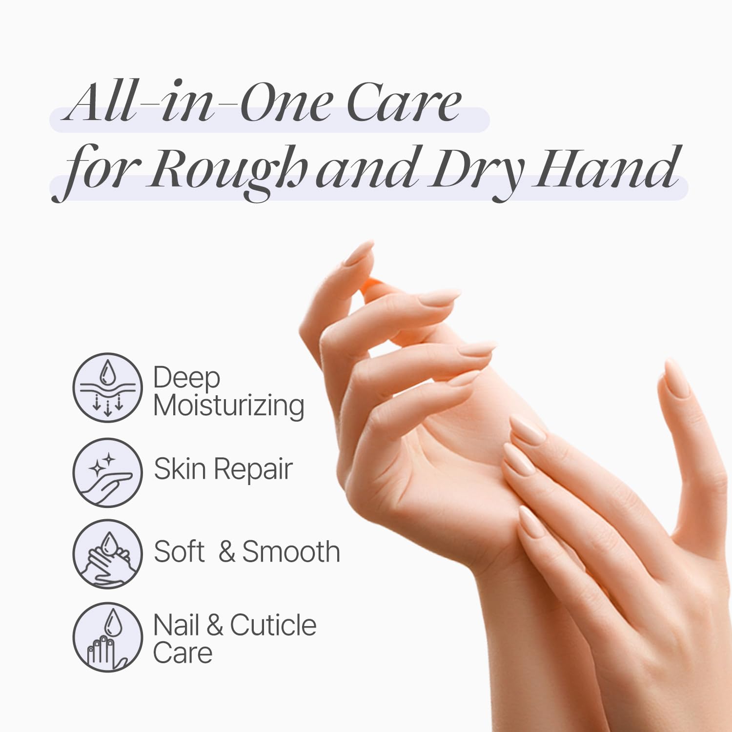Back view of Koelf hand mask box showing ingredients