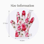 Koelf Rose Petal Satin Hand Mask showing usage instructions