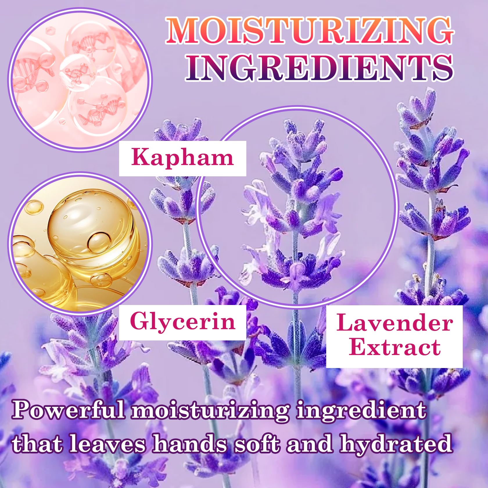 Person using lavender moisturizing gloves for dry hands