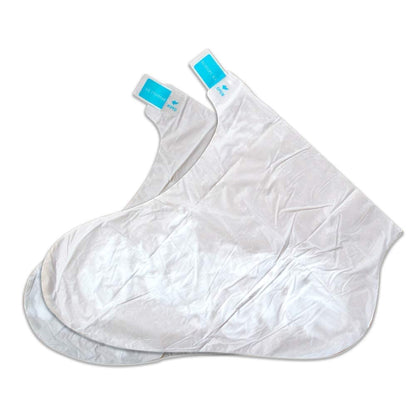 Usage of Bodipure moisturizing socks on feet