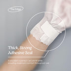 Person wearing Innerest moisturizing hand gloves for spa treatment