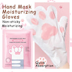 Dwdiwen goat milk hand mask glove application process