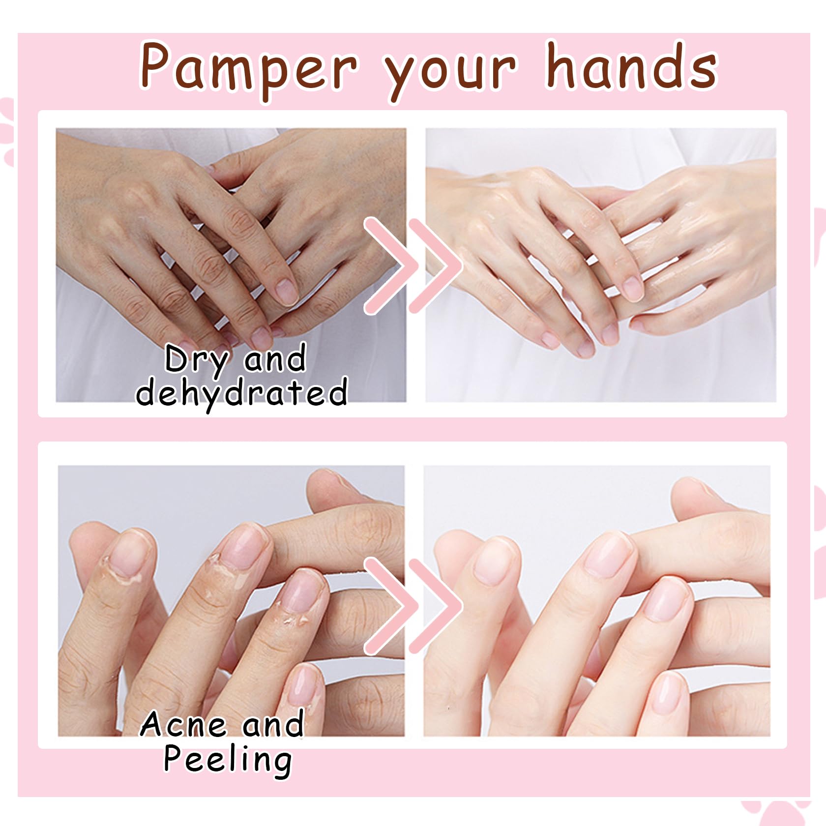 Dwdiwen hand peeling mask goat milk niacinamide formula