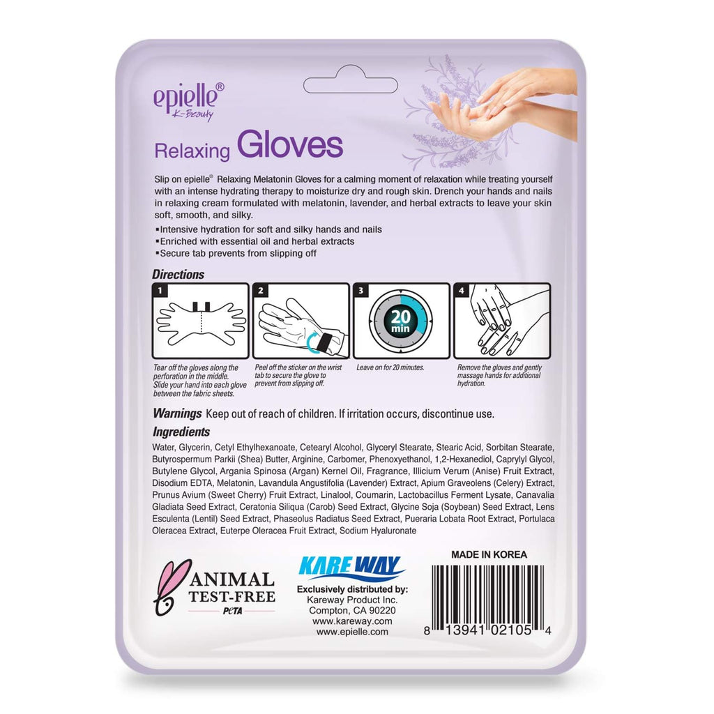 Epielle moisturizing hand gloves application process for dry skin