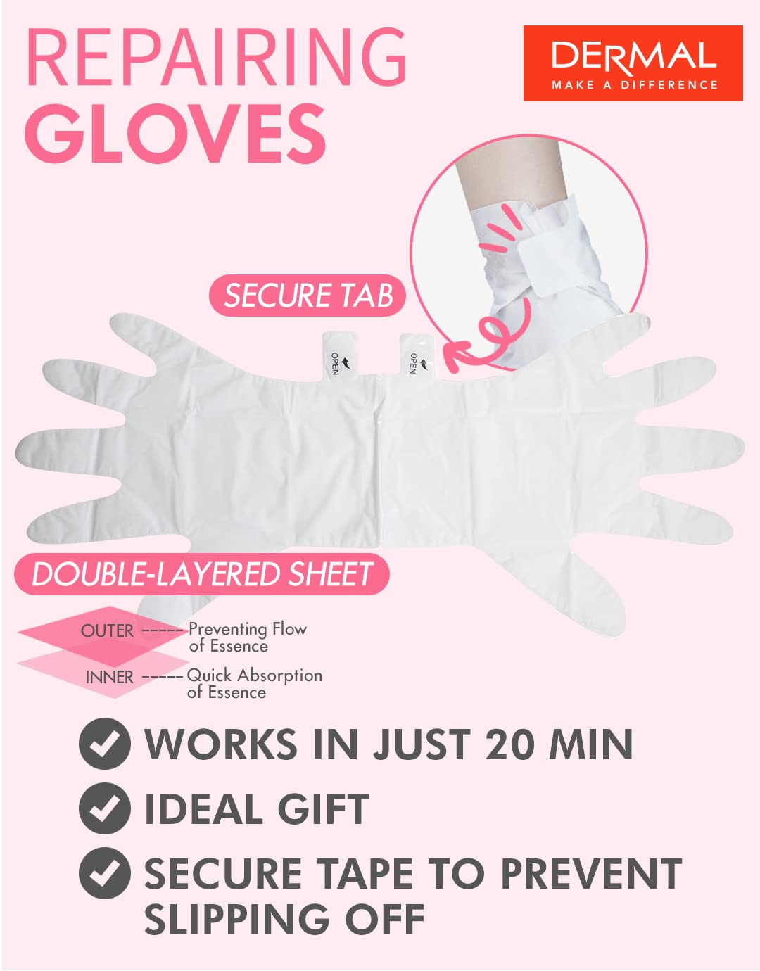 Collagen and Shea Butter hand mask treatment pack