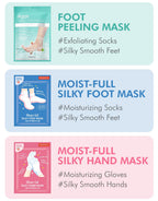 Pack of 3 Dermal Moistfull Silky Hand Mask boxes displayed together