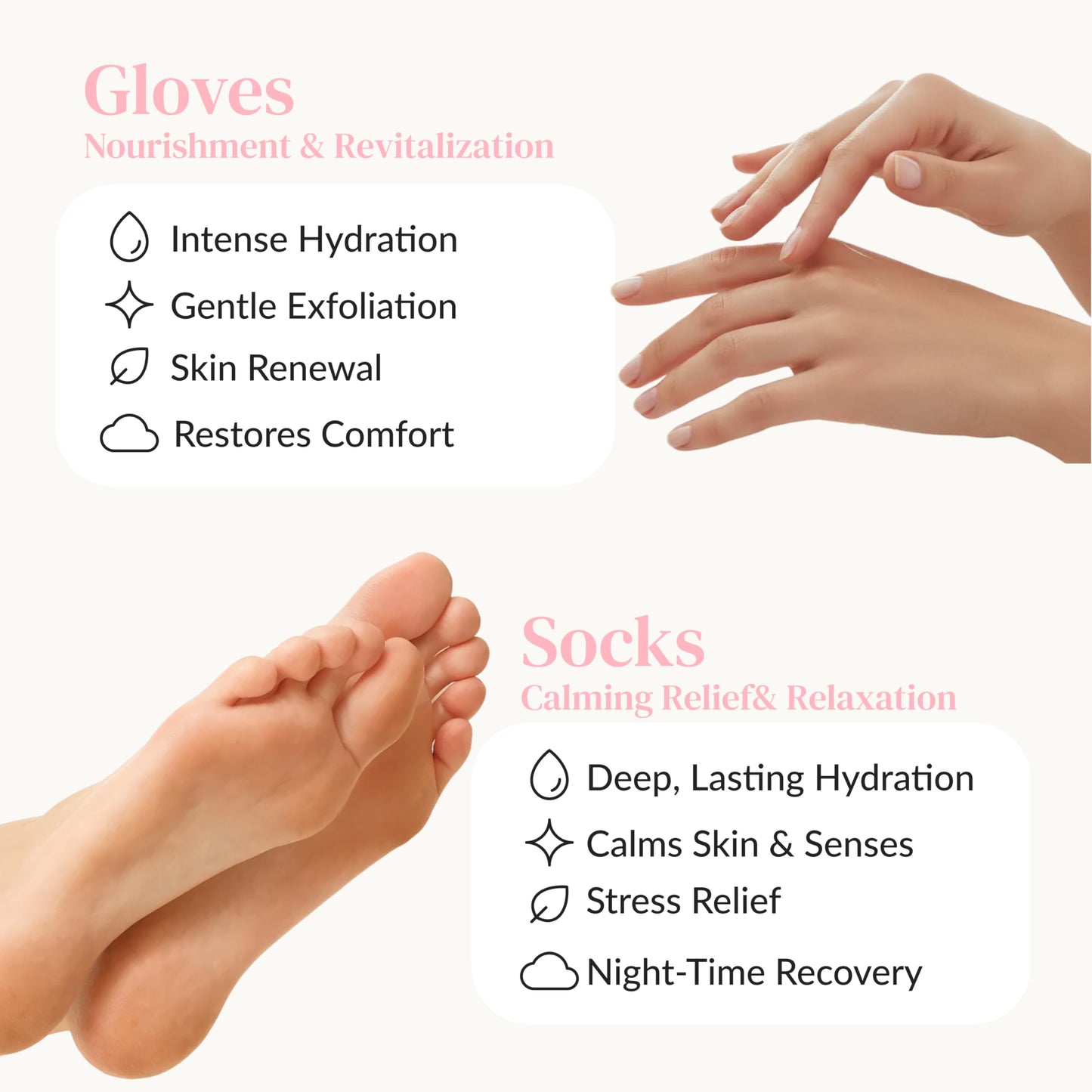 Epielle moisturizing socks for dry skin repair foot treatment
