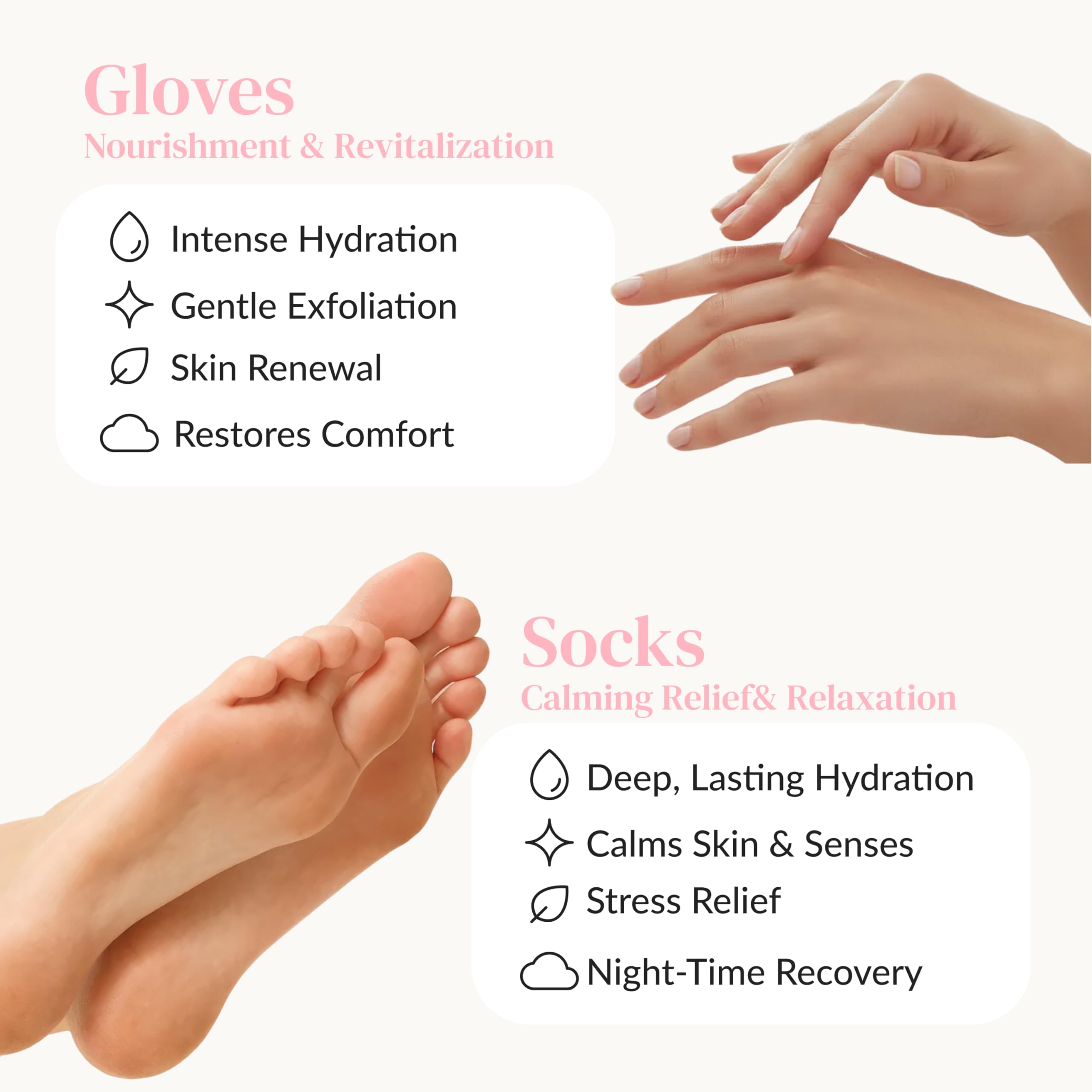 Epielle moisturizing socks for dry skin repair foot treatment