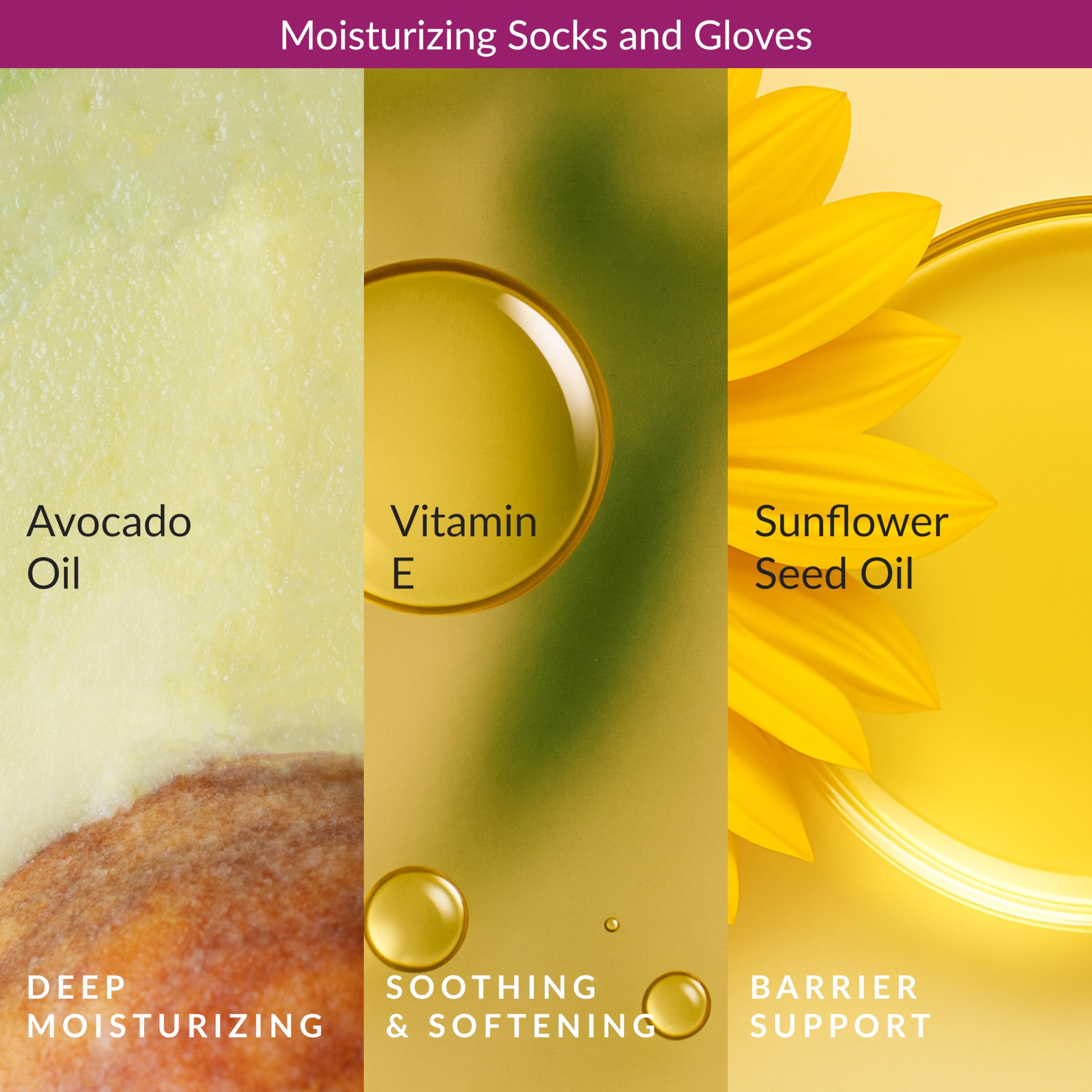 Spa set of Epielle hand and foot masks arranged on a clean surface