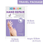 Three packs of Awiwtobq lavender hand moisturizing gloves side by side