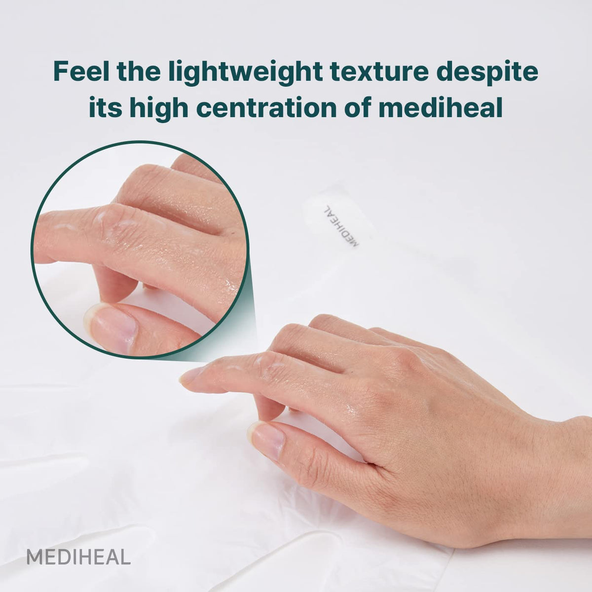 Mediheal Derma Layer Hand Mask close up of glove design