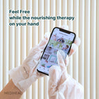Mediheal Derma Layer Hand Mask texture and serum view