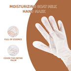 Instructions diagram for using spa hand gloves