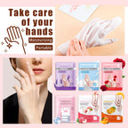 Soft and smooth hands after using Wenjlyj lavender hand mask.