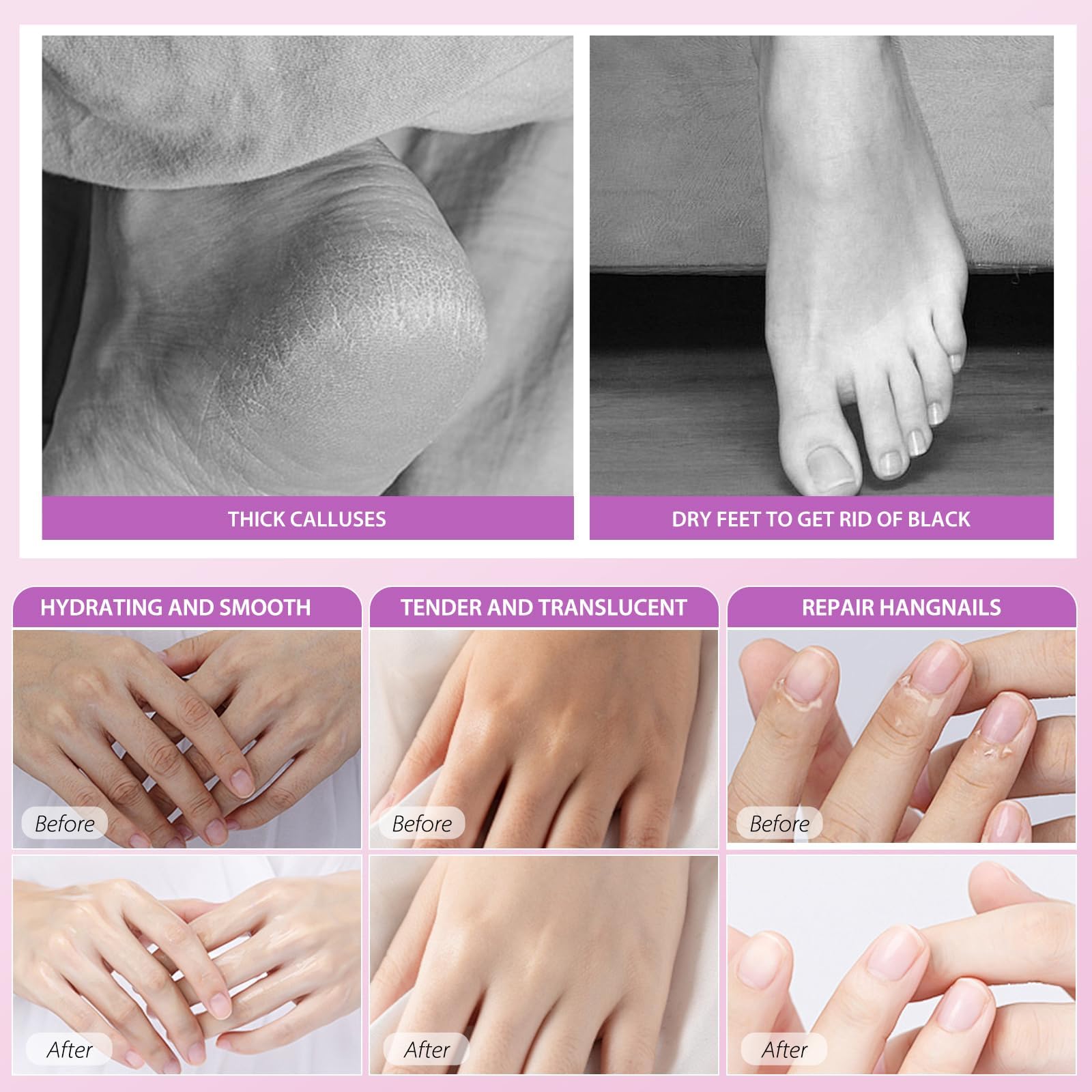 Guoyaolifu hand and foot mask set packaging details