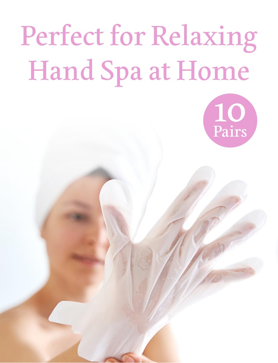 Hand mask gloves for dry and cracked skin treatment