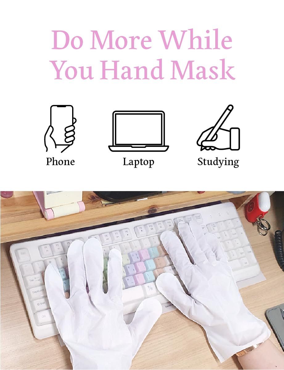 Application of ChokChok moisturizing hand mask
