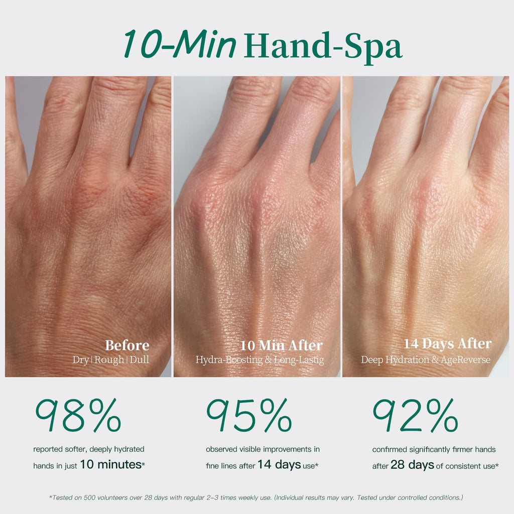Apuree moisturizing hand mask individual foil pouch