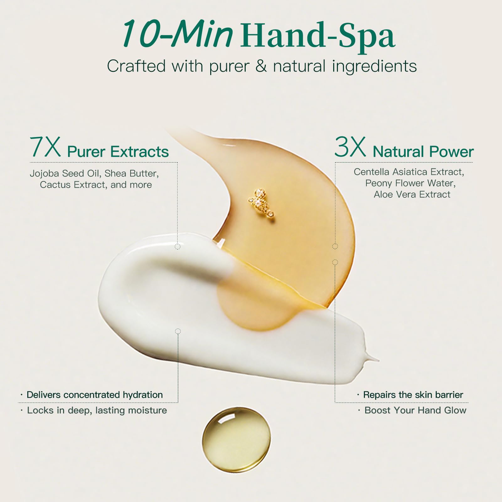 Ingredients list on Apuree hand mask box