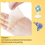 Texture of Oupeicharm peel off hand wax being applied to skin