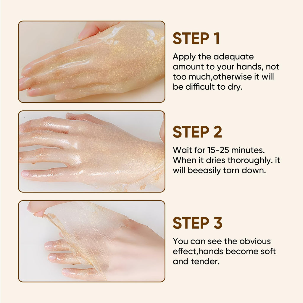 Results of using Oupeicharm milk and honey hand mask for soft skin