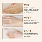 Results of using Oupeicharm milk and honey hand mask for soft skin
