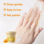 Enakshi Yiowcoo Honey Milk Wax Hand Mask application demonstration on hand