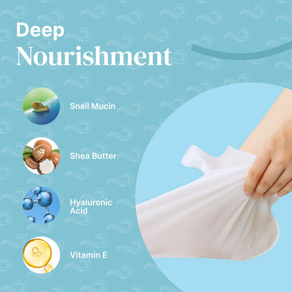 Bayside moisturizing hand mask ingredients label detail