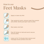 Close up of Bayside hand mask packaging box back side