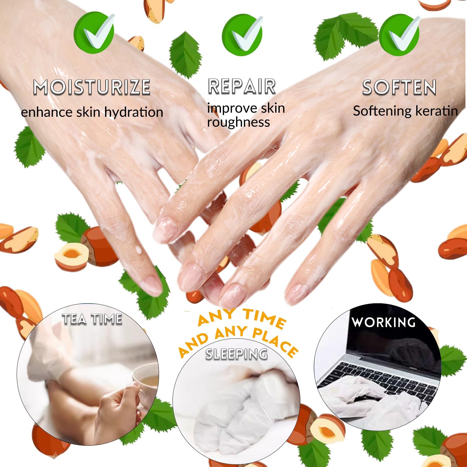 Elitzia nourishing sock mask for cracked heels
