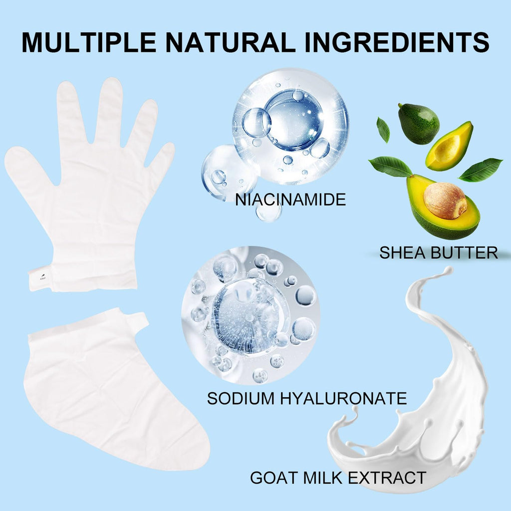 Rouse 6-piece glove and sock spa mask set packaging
