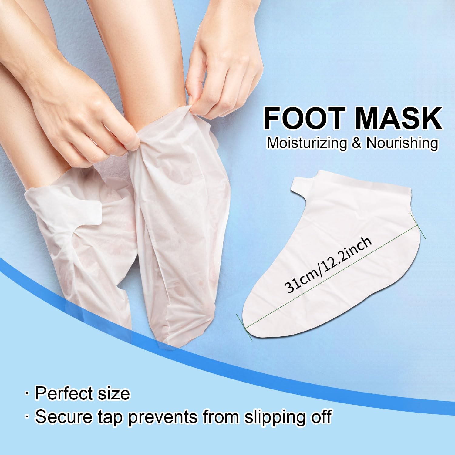 Detailed view of Rouse hydrating hand mask gloves
