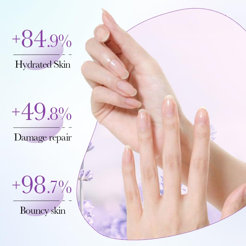 Detailed view of collagen infused hand mask serum